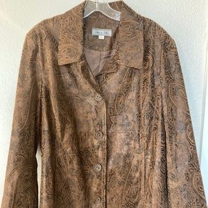 Birch Hill Tan XL Paisley Jacket